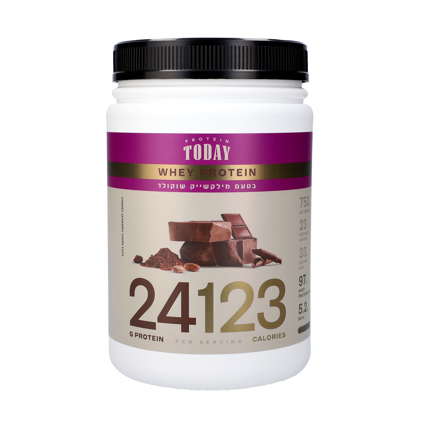 אבקת חלבון בטעם שוקולד